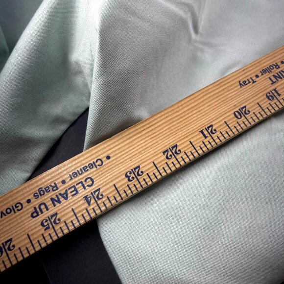 L.L.Bean Mens Short Sleeve Button-Down Shirt 16.5" Tall Green 100% Cotton Made I - Picture 4 of 7